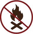 No campfires